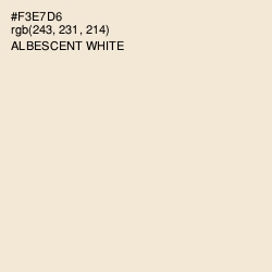 #F3E7D6 - Albescent White Color Image